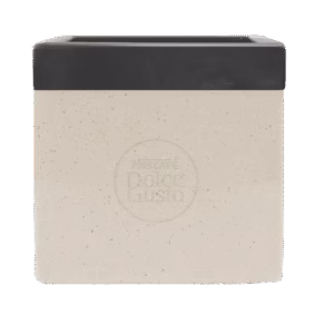 LIXEIRA BRANCA SUSTENTÁVEL PARA CÁPSULAS