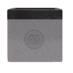 LIXEIRA CINZA SUSTENTÁVEL PARA CÁPSULAS