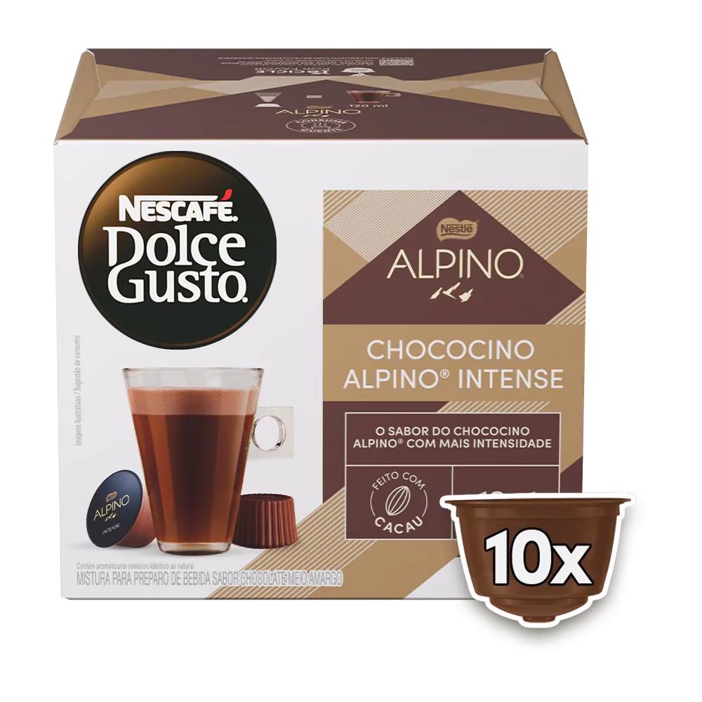 CHOCOCINO ALPINO INTENSE 10 CÁPSULAS