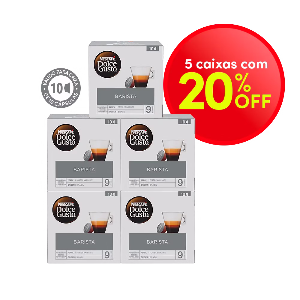 COMBO ESPRESSO BARISTA COMPRE 5 COM 20% OFF